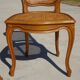 Paire de chaises en bois et cannage style Louis XV