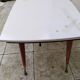 Vintage Formica table, height adjustable and extendable, 1950s