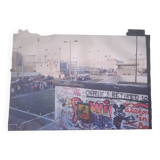 Large format silver photo of the day the Berlin Wall fell (1989)