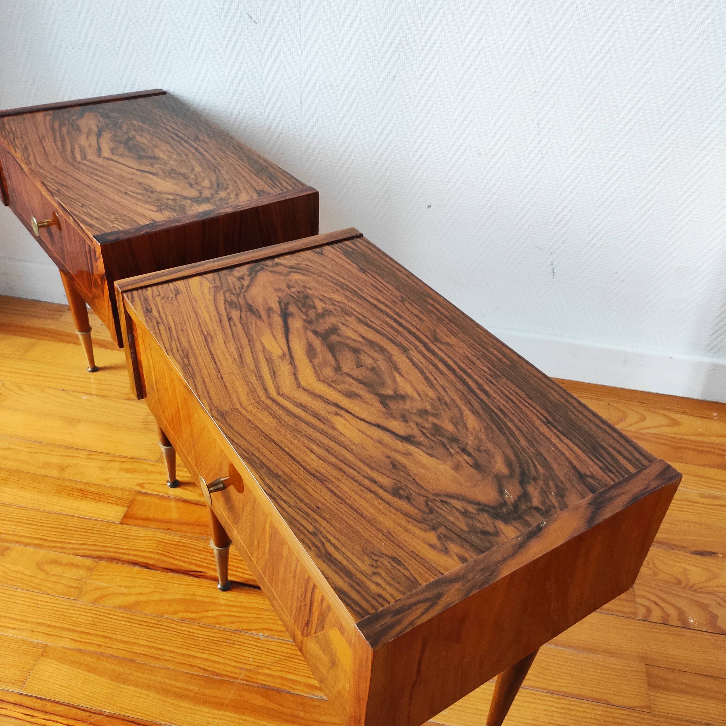 Pair of vintage bedside tables