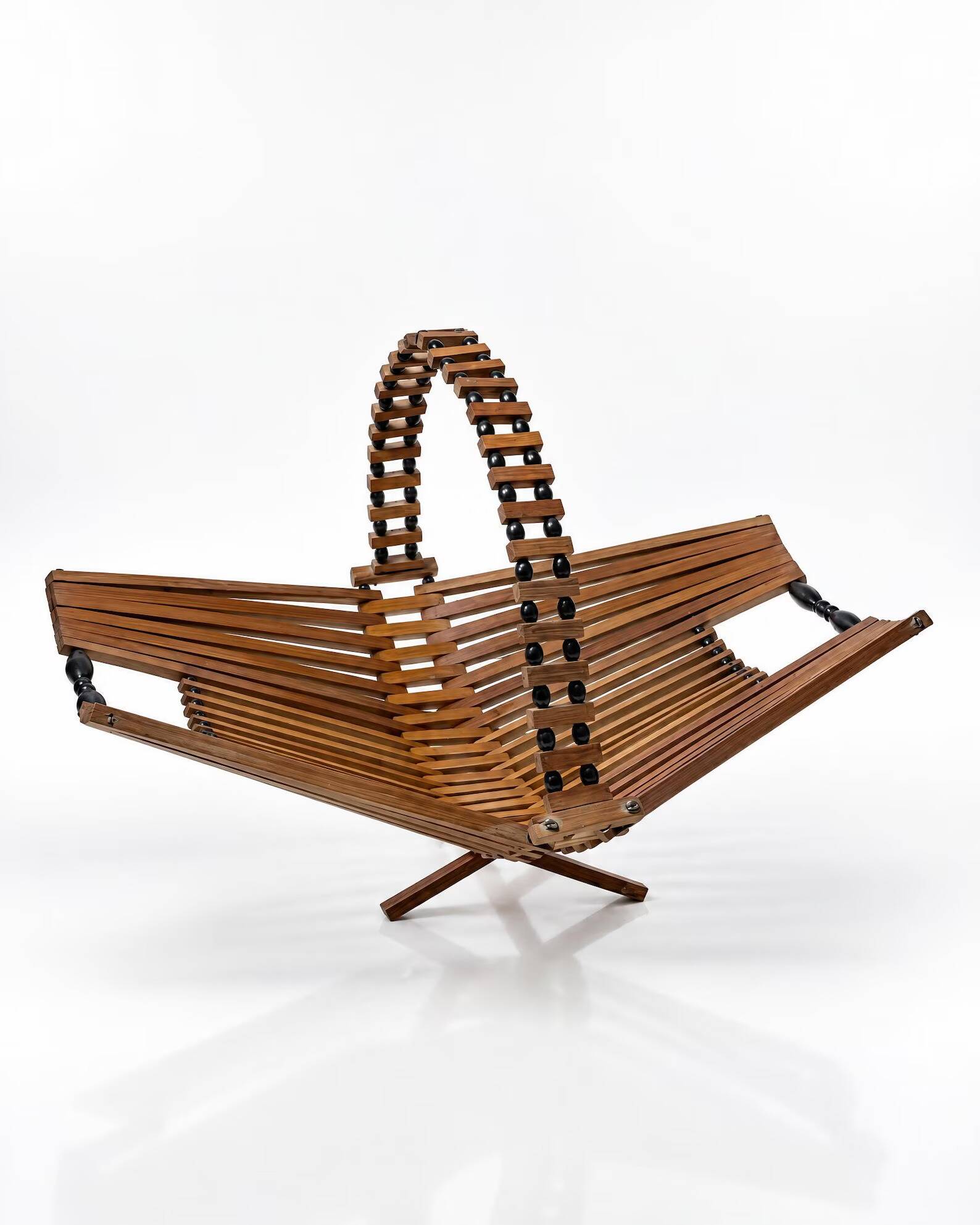 Vintage wooden fruit bowl from the 1960s – Mid-Century design