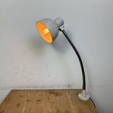 Grey Industrial Workshop Gooseneck Table Lamp, 1960s