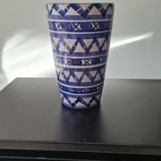 Blue and White Ceramic Decorative Vase Robert Picault