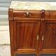 Art Deco sideboard in walnut with a marble top
