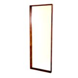 Rosewood mirror, Sweden, 1960, 122cm x 44cm