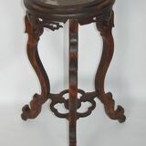 Side table, sculpted flowerbed