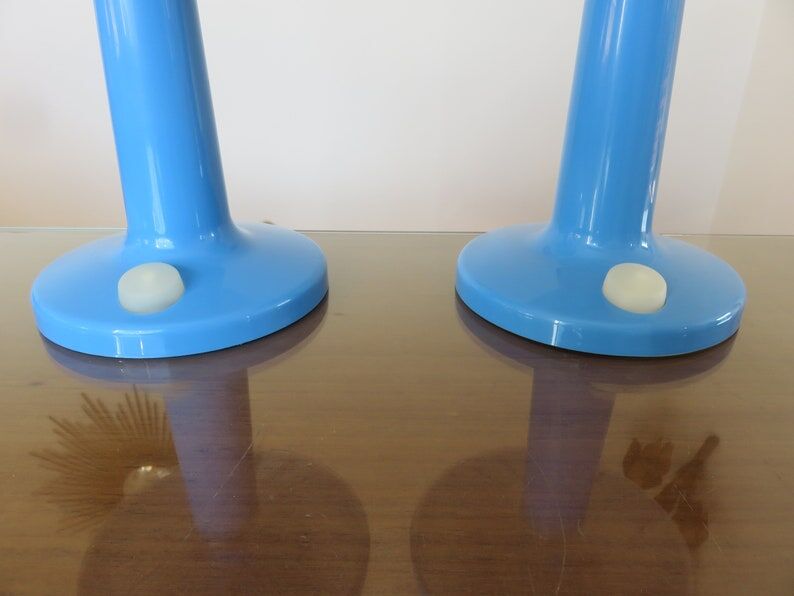 Pair of ikea skojig blue cloud lamps 90s