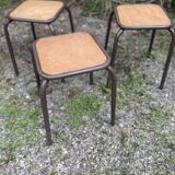 Three workshop stools