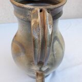 Glazed stoneware pitcher