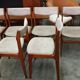 1960s danish palisander dining chairs, set of 6