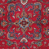 Tapis persan vintage tabriz en laine rouge 290x340cm