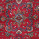 Tapis persan vintage tabriz en laine rouge 290x340cm