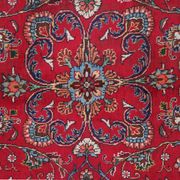 Tapis persan vintage tabriz en laine rouge 290x340cm