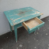 Ancienne table en bois patine vintage