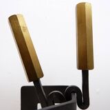 Afra & Tobia Scarpa Style Fire Tool Set - 3 Pieces & Stand