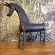 Cheval mythique en bronze art Burkinabé