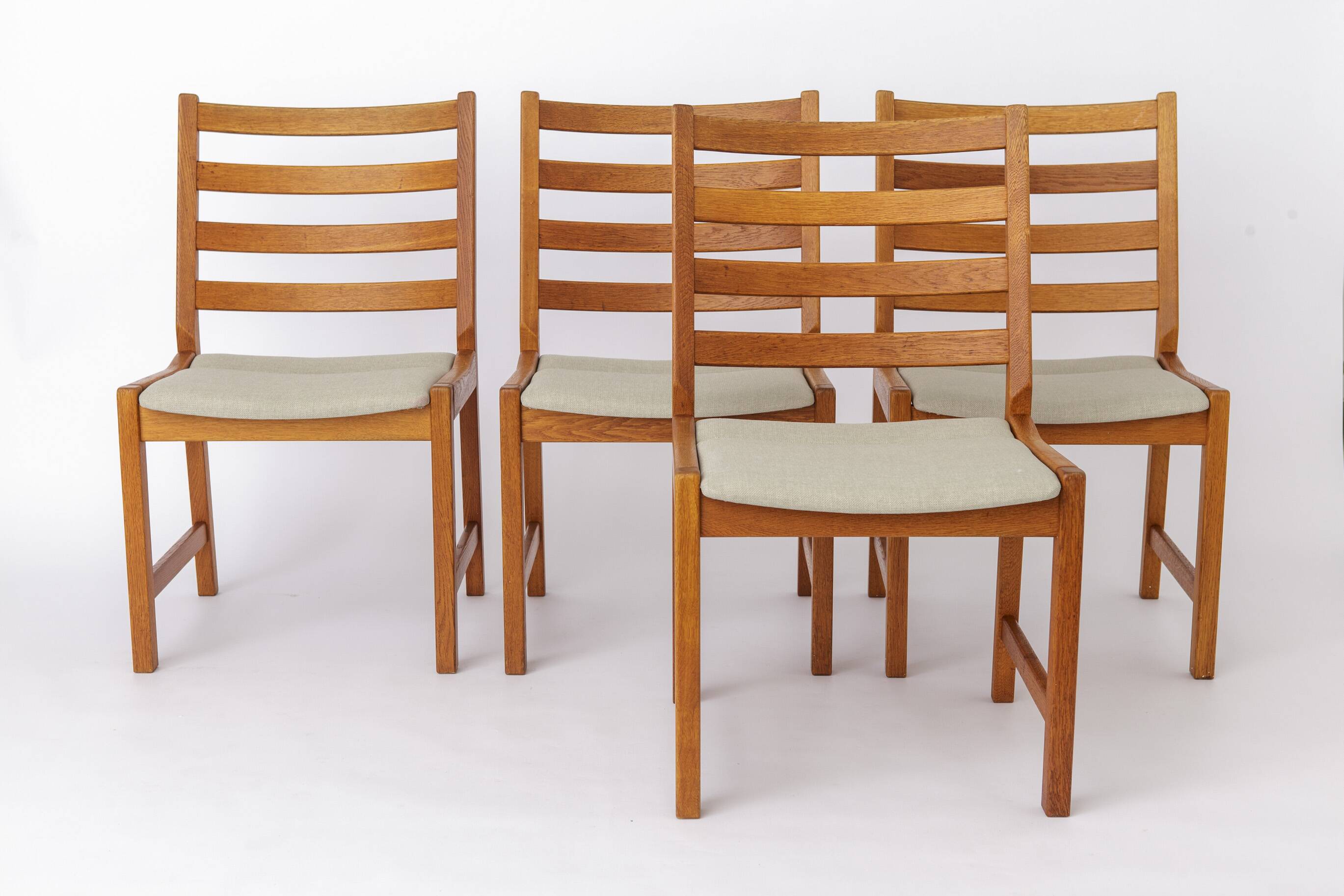2 of 6 Kurt Østervig Oak Dining Chairs for KP Møbler, 1960s Danish