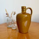 Vintage beige ceramic pitcher jug bottle