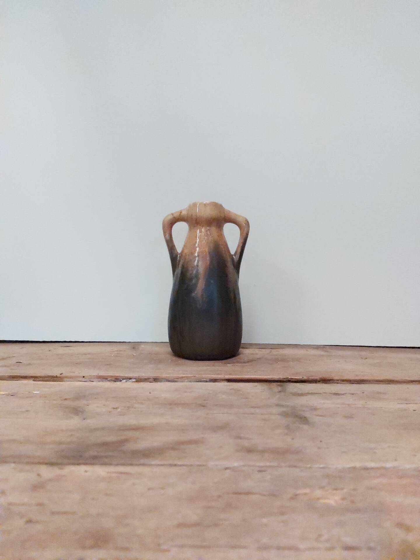 Vase Art Déco en grès flammé par Gilbert Méténier – 18 cm