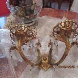 Appliques anciennes bronze pampilles