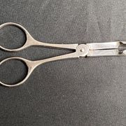 Tableware, silver-plated sugar scissors Christofle 20th century