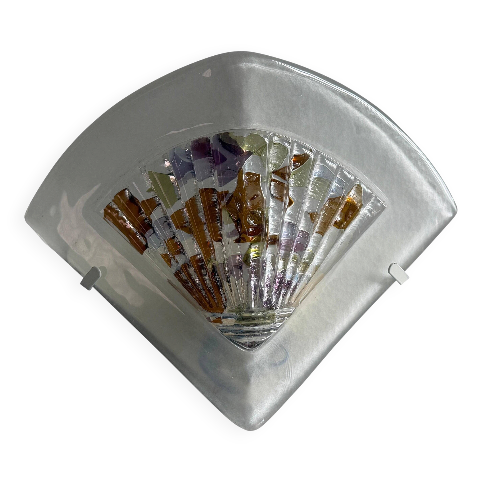 Applique simple en verre de Murano, Design/One, années 1970, Allemagne