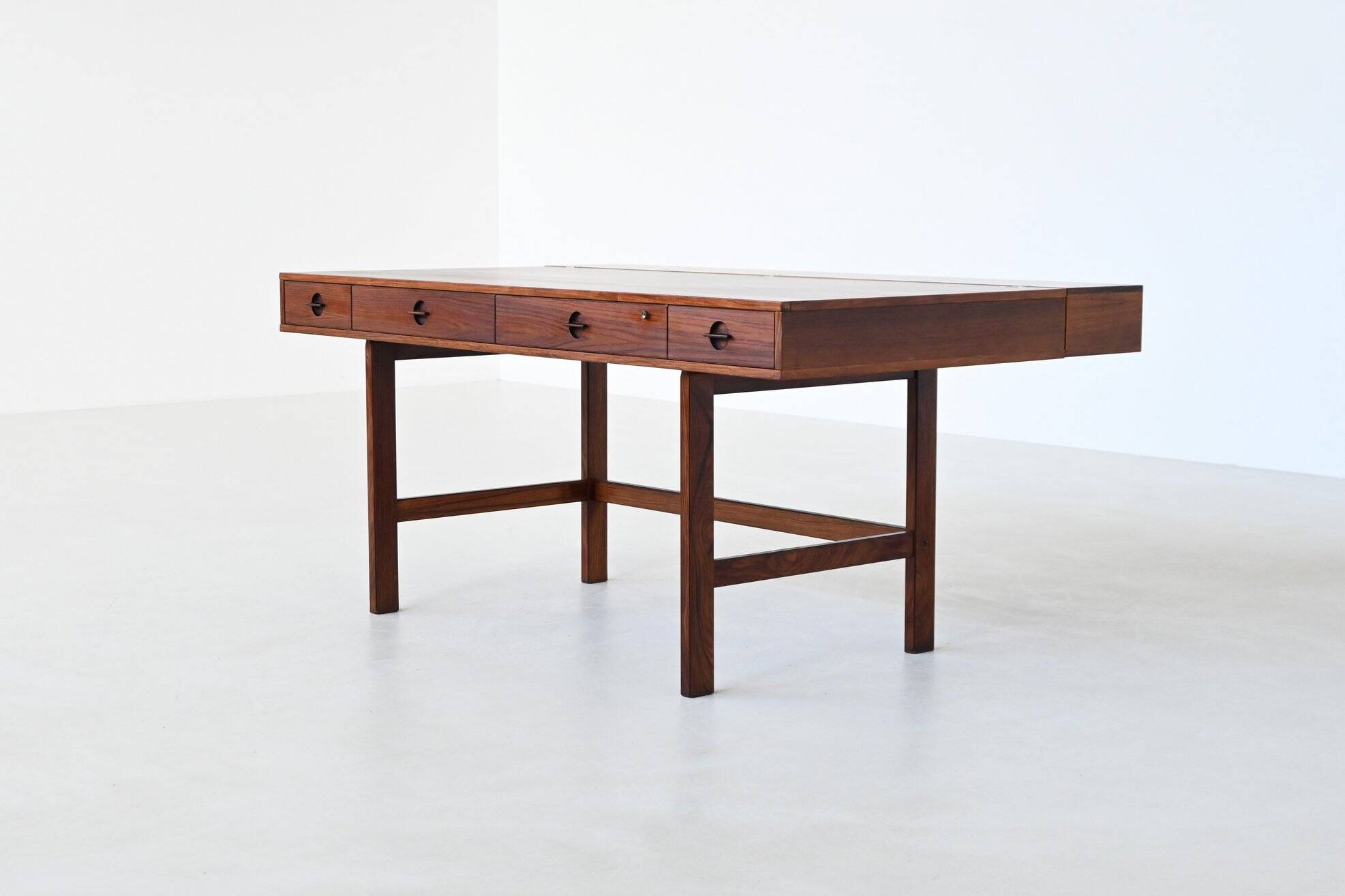 Bureau Peter Lovig Flip-Top Partners en palissandre, Lovig, Danemark, 1960