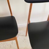 Chic vintage pair of Scandinavian chairs