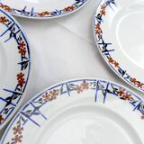 6 assiettes plates anciennes Moulin des Loups