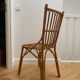Louis Sognot rattan desk and chair