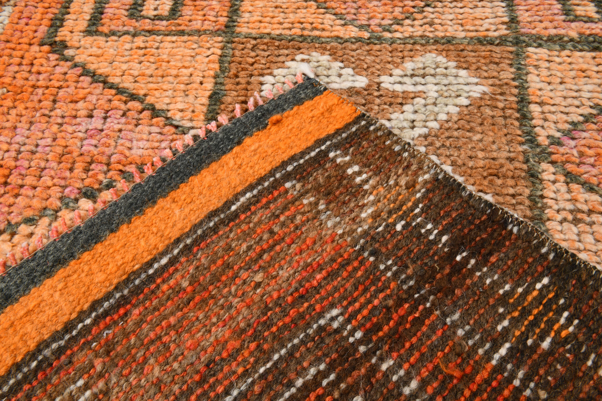 3x10 contemporary oushak runner rug, 86x302cm