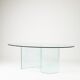 Vintage glass dining table