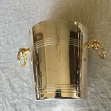 Silver metal ice bucket