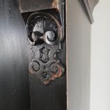 Parisian glazed wardrobe, Vintage painted showcase library