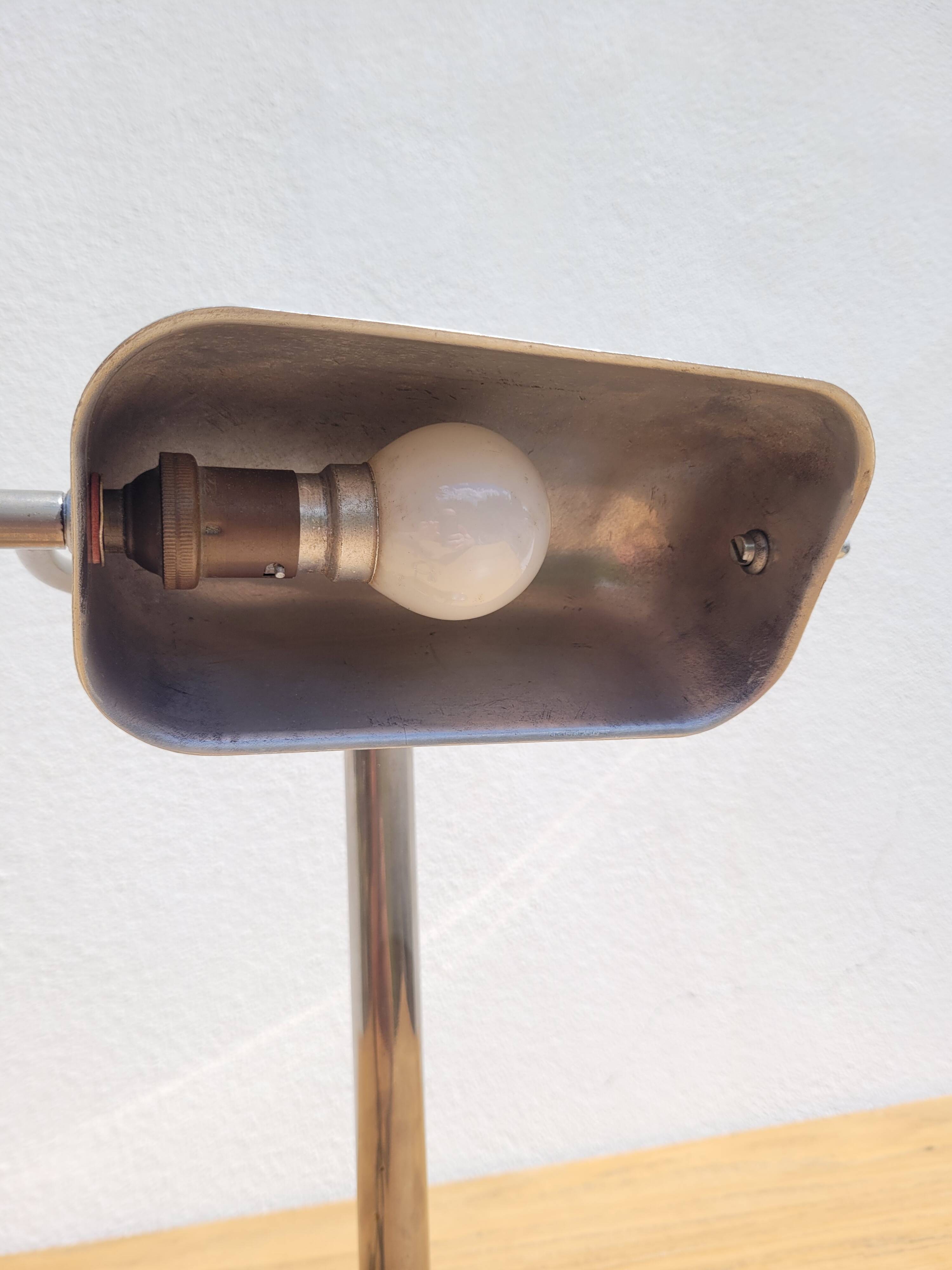 Vintage aluminum desk lamp