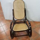 Rocking-chair curved wooden