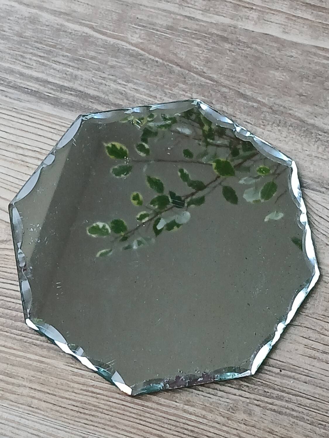 Beveled mirror to place