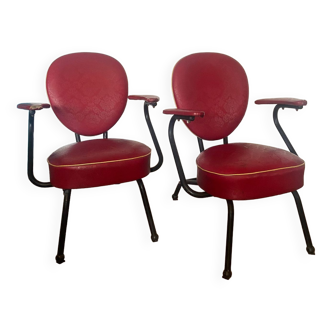 Fauteuils de coiffeur barbier vintage