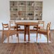 4 chaises scandinaves vintage en bois clair
