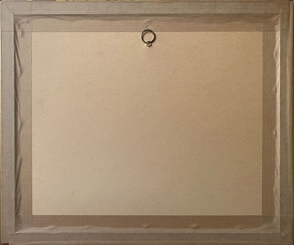 Tableau Aquarelle étude ''Scène coloniale'' Conquête de l'Amérique