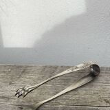 Silver-plated metal sugar tongs