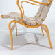 Bruno Mathsson Eva Armchairs in Beech & Linen, Mid Century Swedish Design 1960’s
