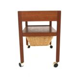 Scandinavian teak and rattan worker, Sweden, 1960s