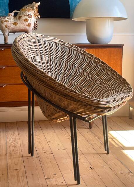Paire de fauteuils "Basket" Roberto Mango