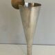 Silver-plated and brass champagne flute
