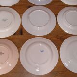 Set of 12 different flat plates
