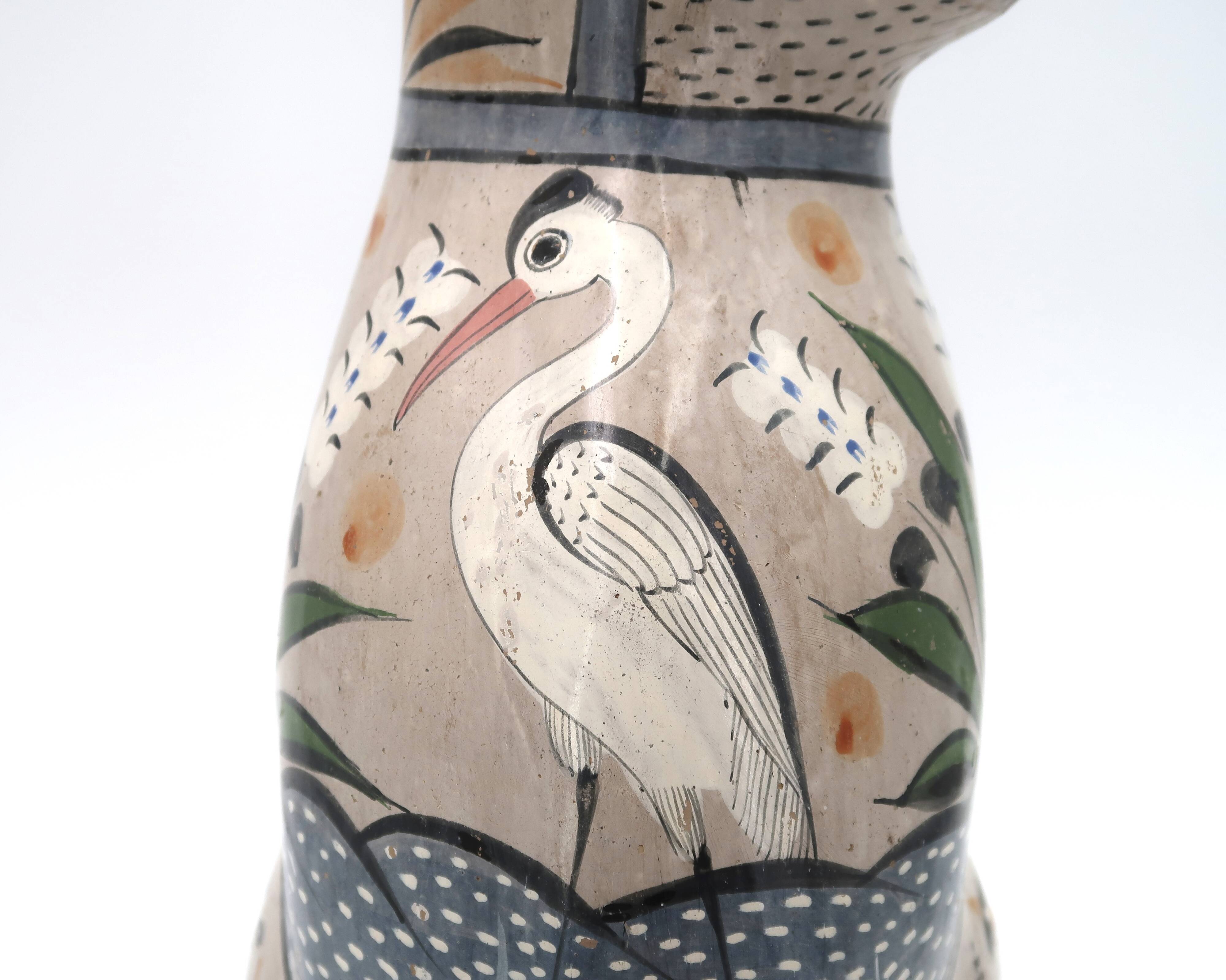 Large Mexican ceramic folk cat, 1970s