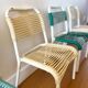 Set of 4 vintage 1960s Scoubidou children's chairs