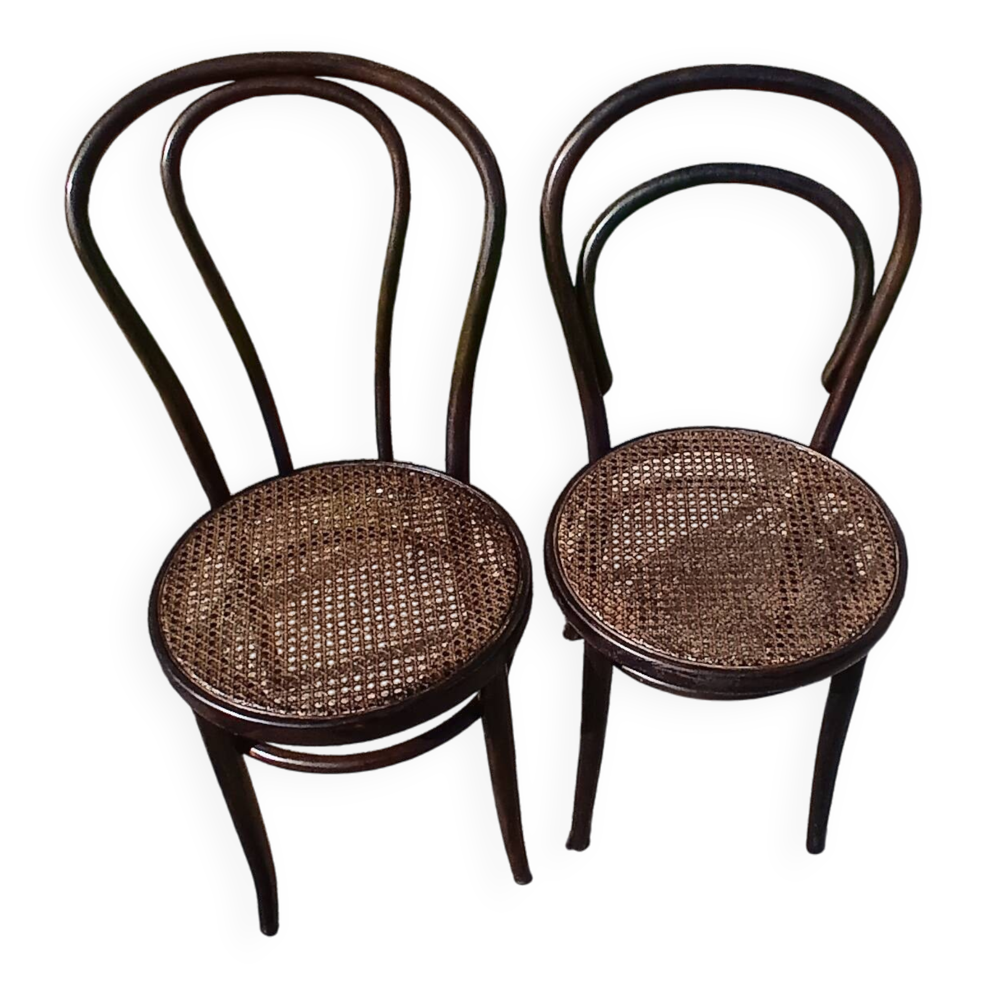 Paire de chaises de bistrot thonet