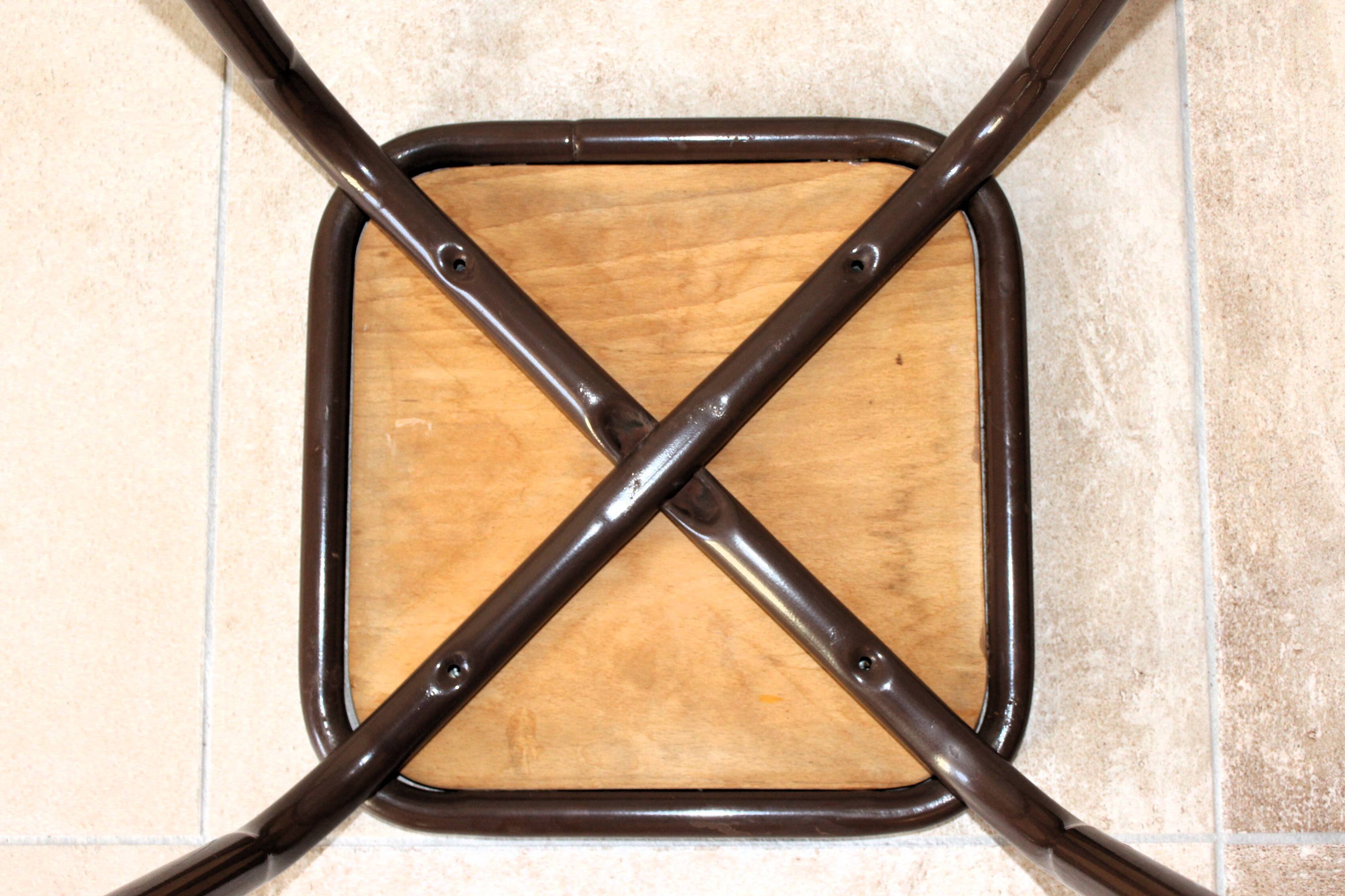 Tabouret  vintage industriel d’école